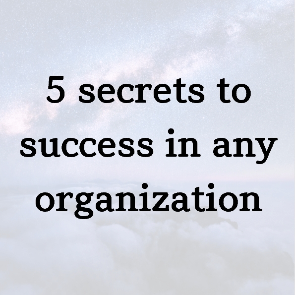 5 secrets to success in any organization